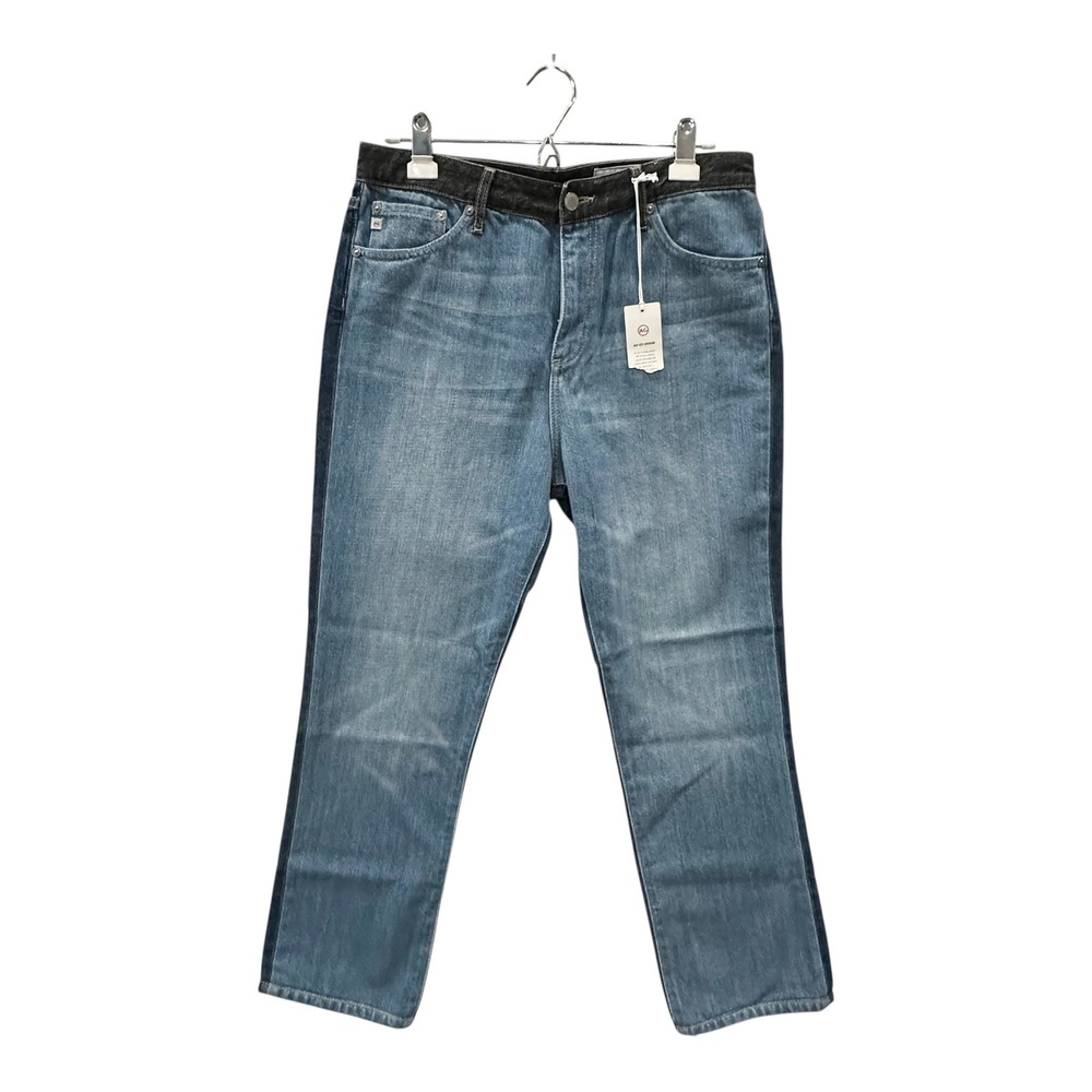 AG Adriano Goldschmied The Sophia Ankle Two Tone High Waist Jeans 31 New